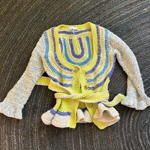 Ganni Multicolor Knit Cardigan
